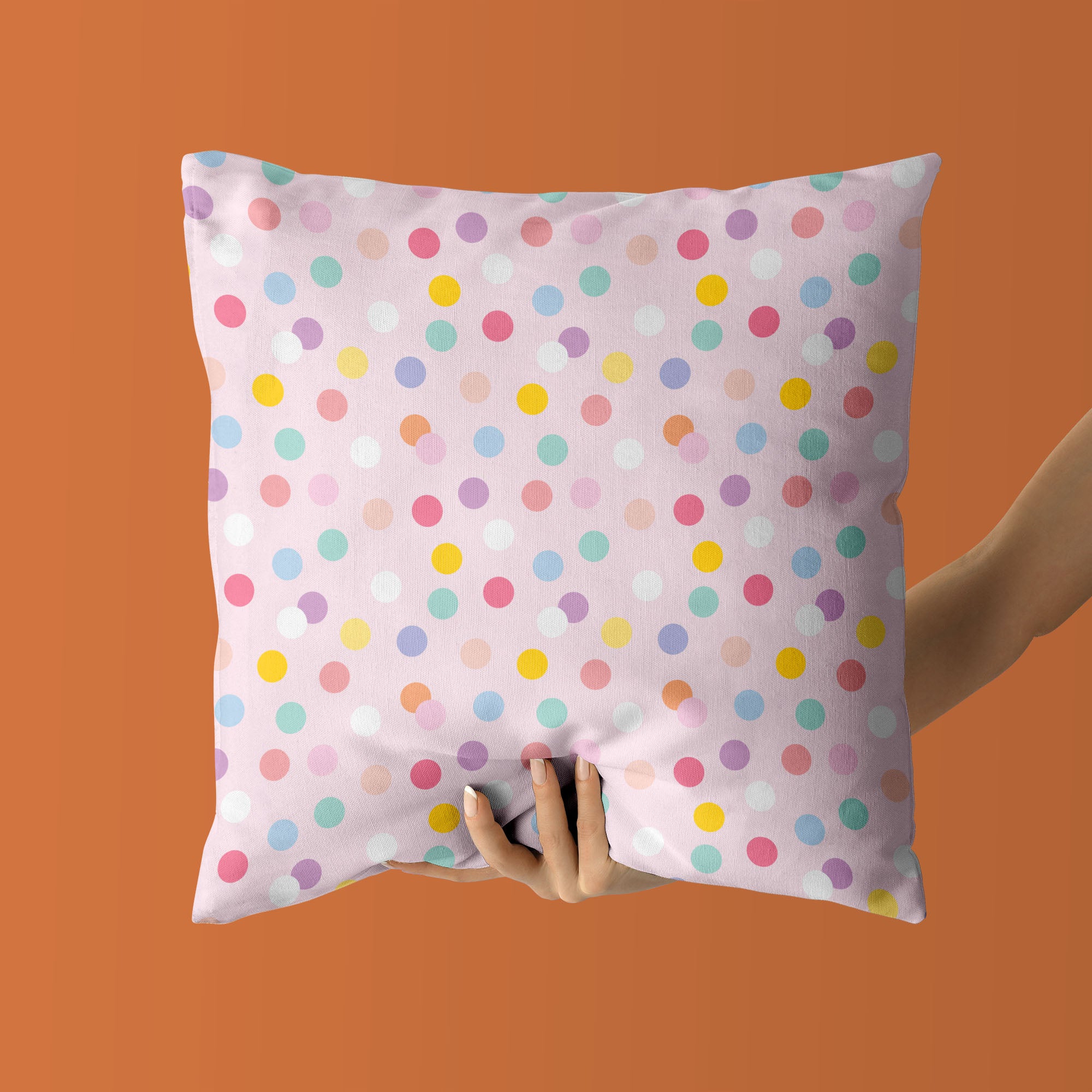 Kids & Nursery Throw Pillow - Kaleidoscopic Dots