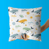 Kids & Nursery Throw Pillow - Whale Gliding