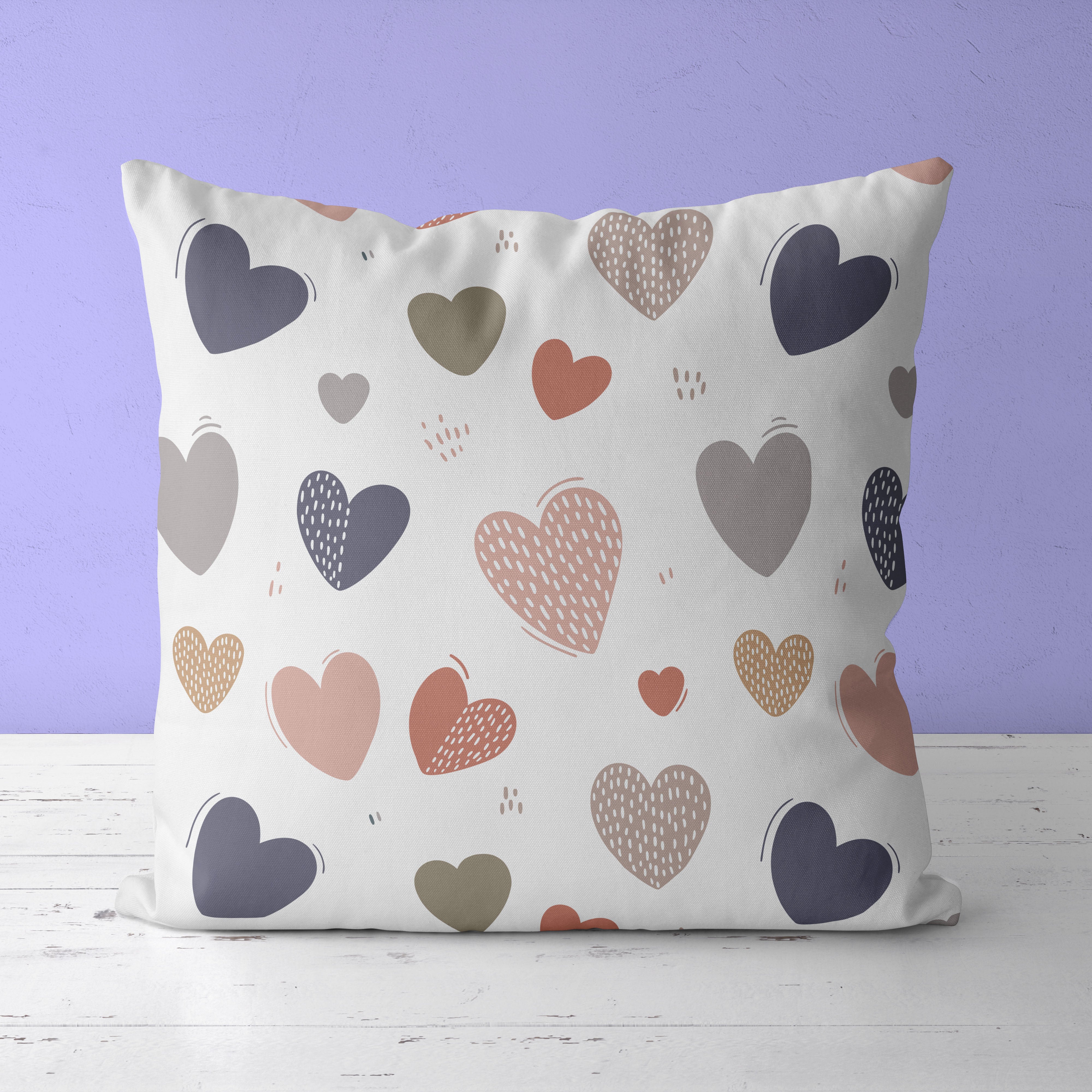 Hearts Kids & Nursery Throw Pillow - Sweethearts