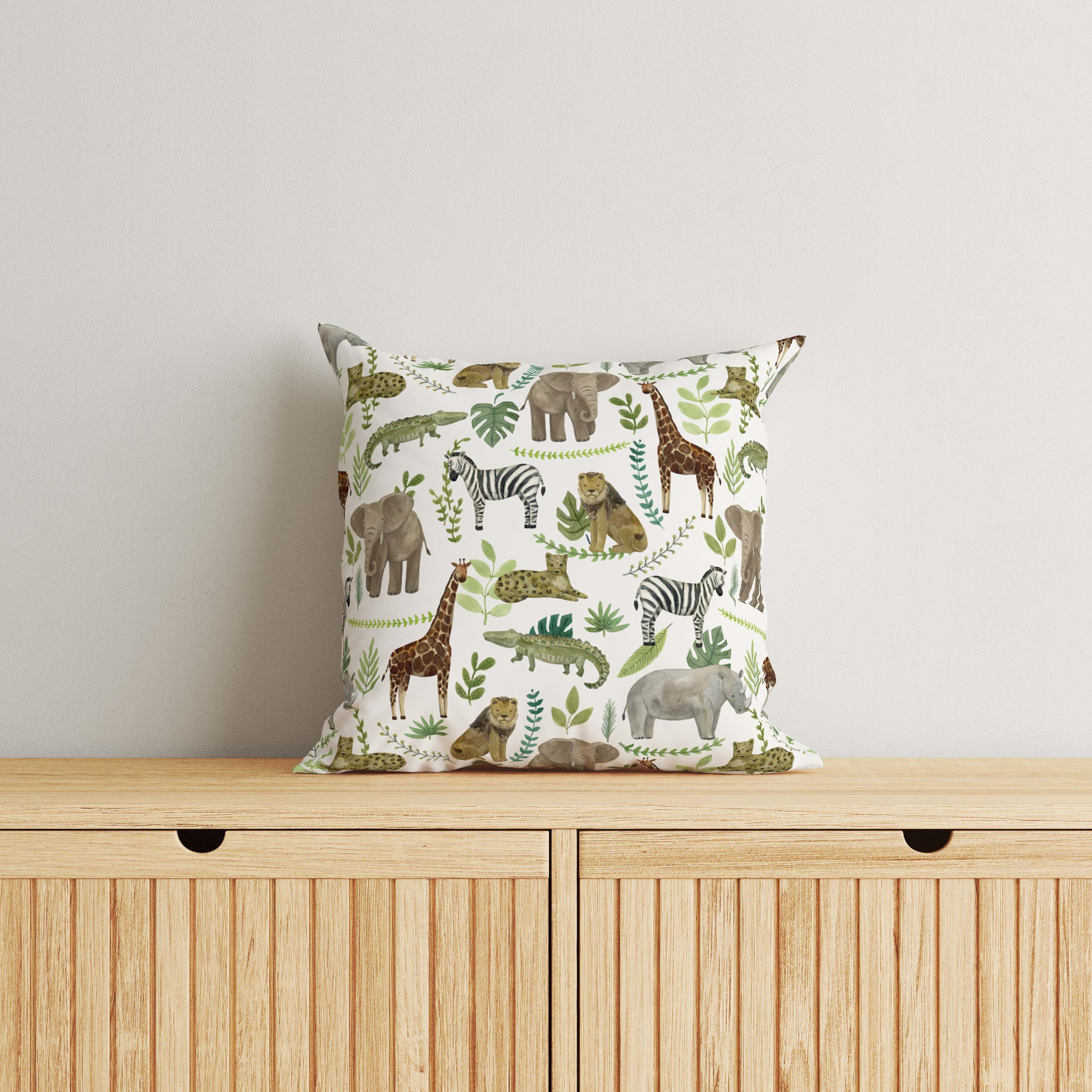 Animals Kids & Nursery Throw Pillow - Born to be Wild