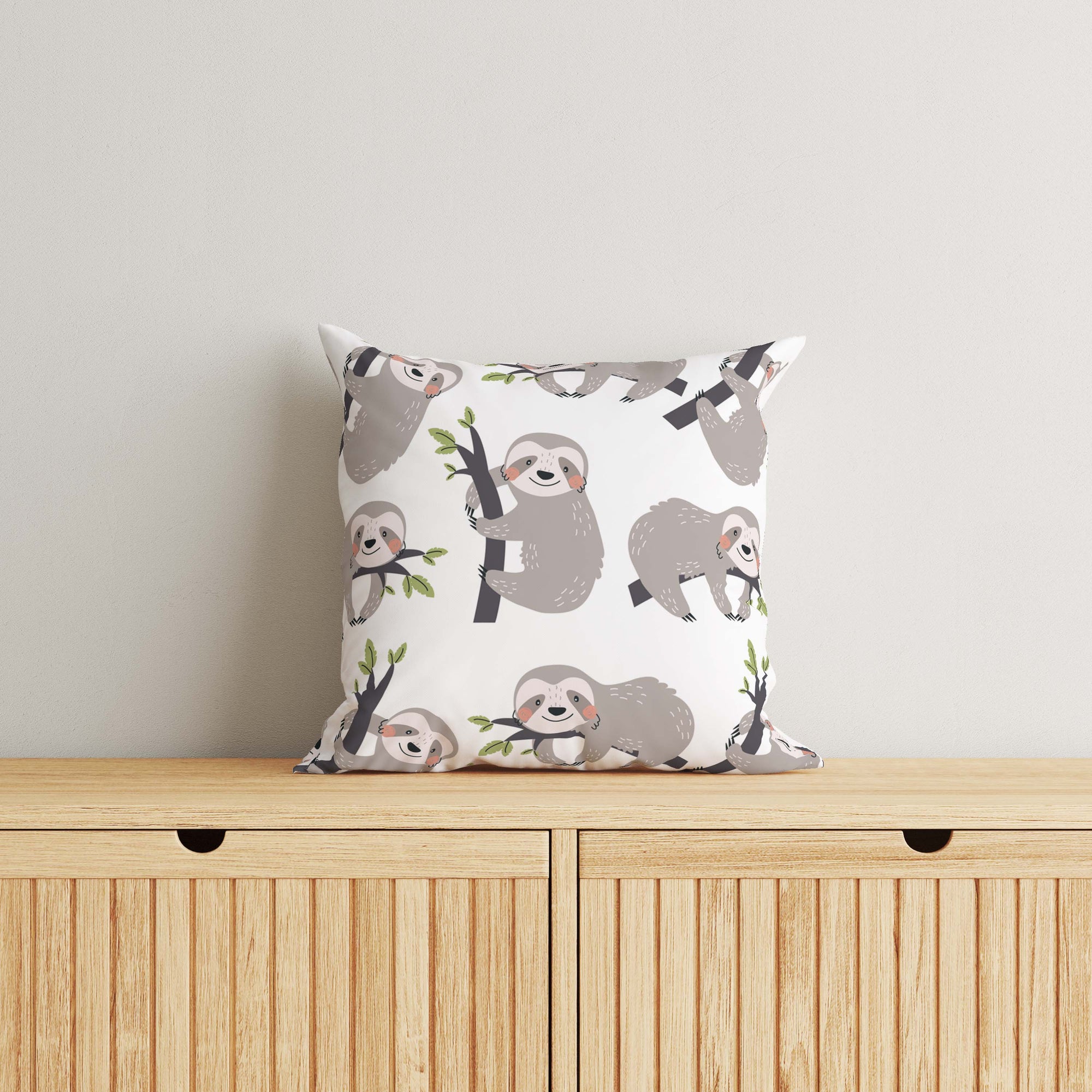 Sloth Kids & Nursery Throw Pillow - Sleepyheads