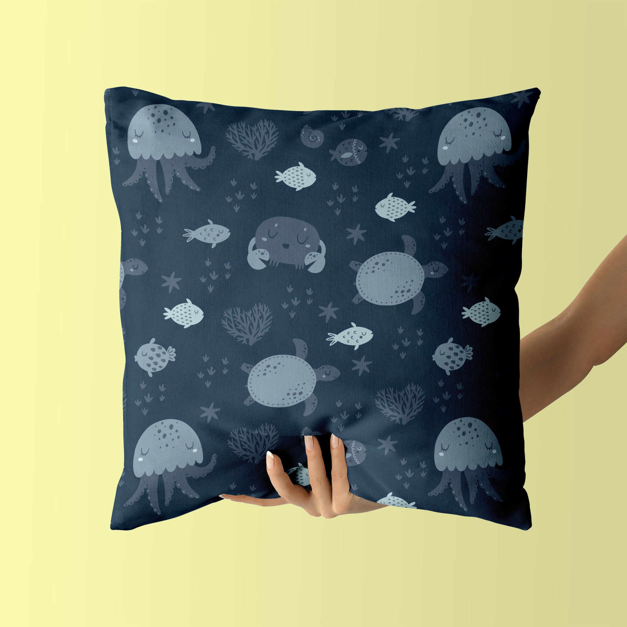 Underwater Kids & Nursery Throw Pillow - Sea Level