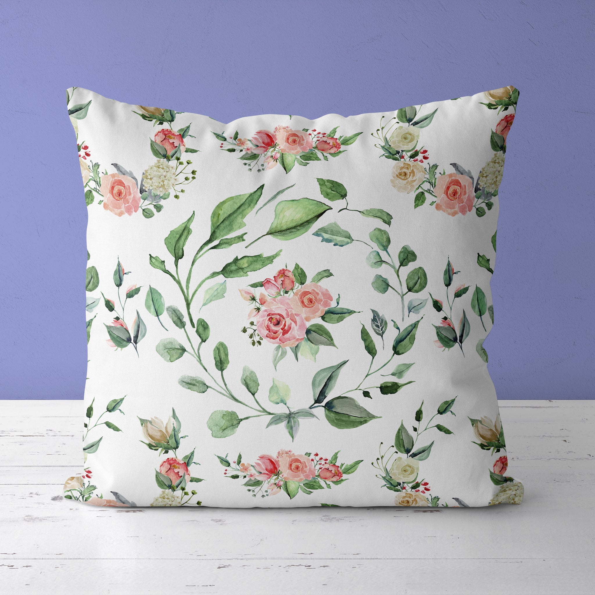 Floral Kids & Nursery Throw Pillow - Rose to the Occasion