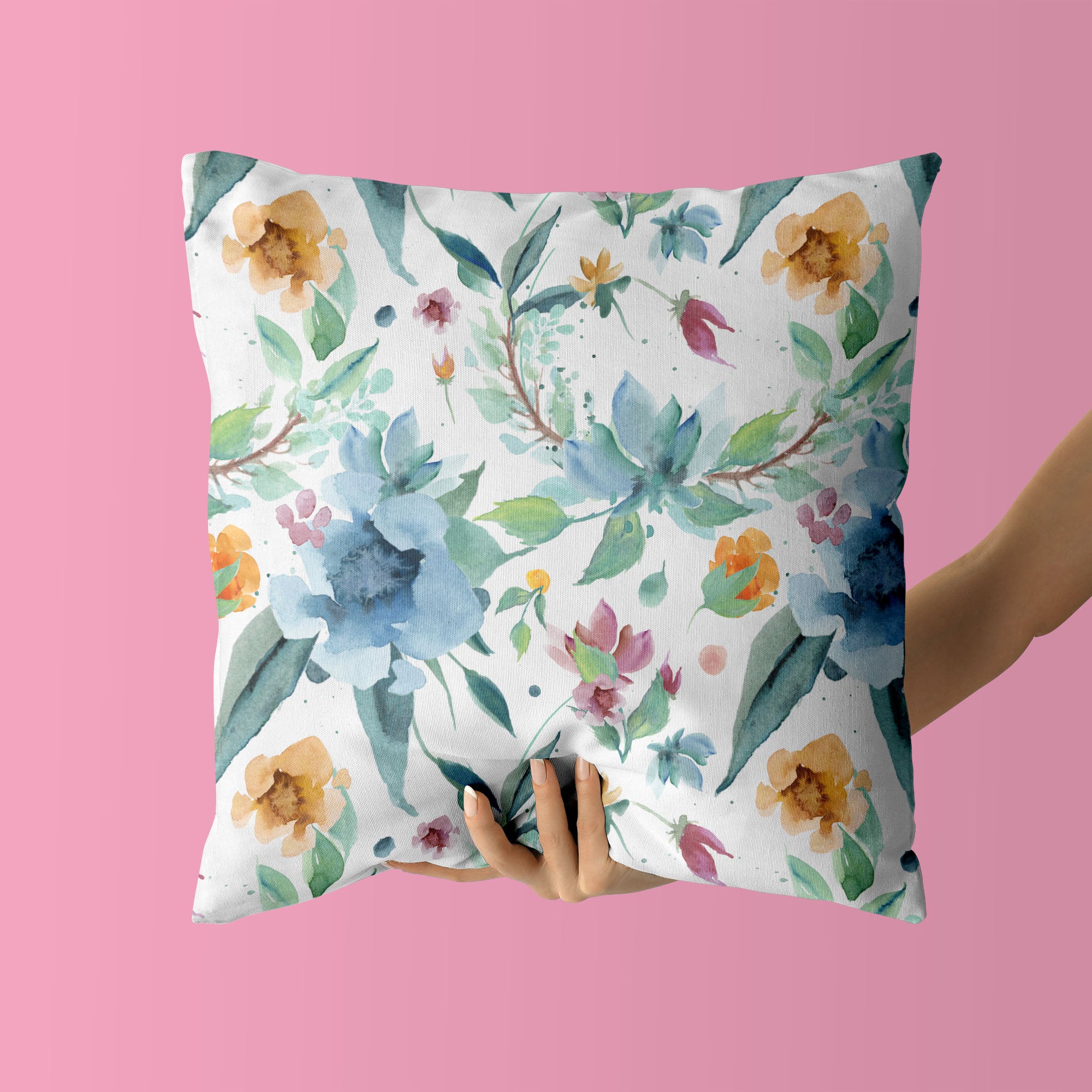 Floral Kids & Nursery Throw Pillow - Colorful Peonies