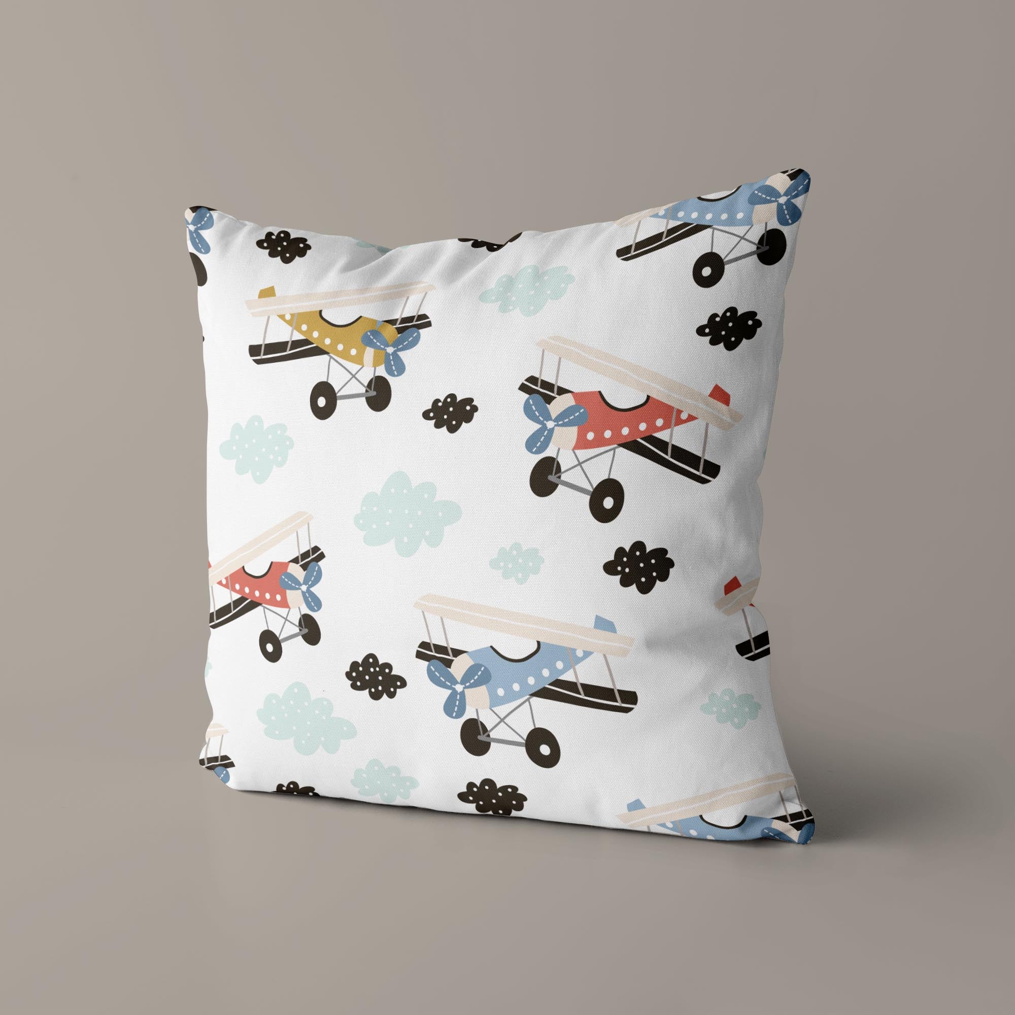 Airplane Kids & Nursery Throw Pillow - Soaring High