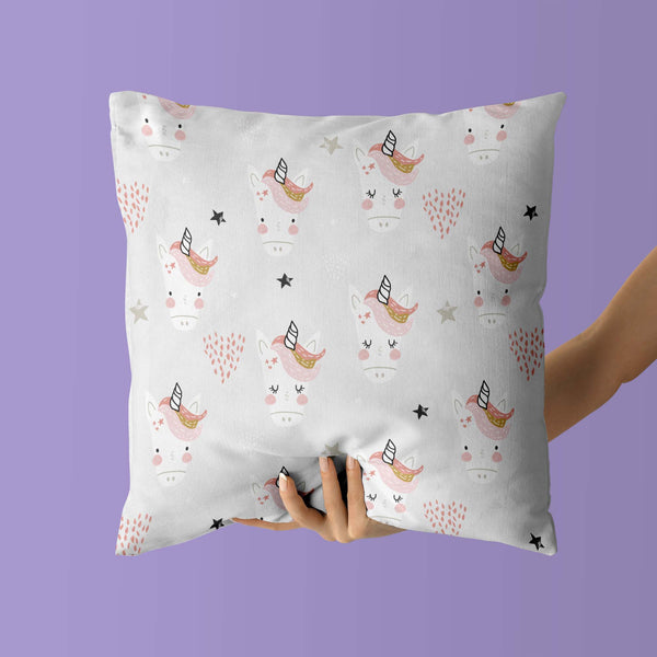 Unicorn Kids & Nursery Throw Pillow - Uni-can Do It!