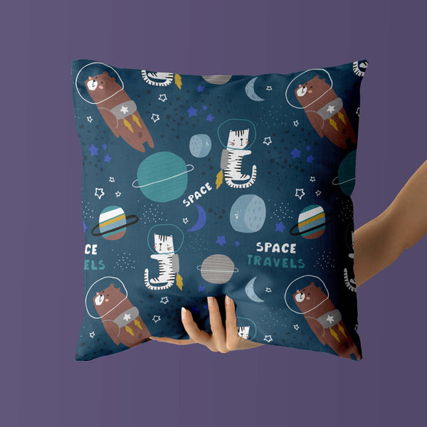 Space Kids & Nursery Throw Pillow - Infinite Pawsibilities
