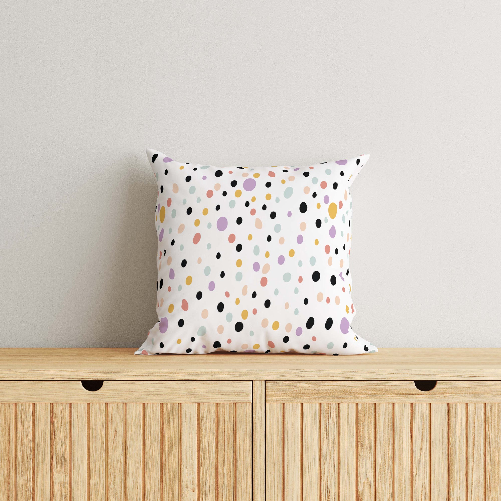 Dots Kids & Nursery Throw Pillow - Colorful Spots