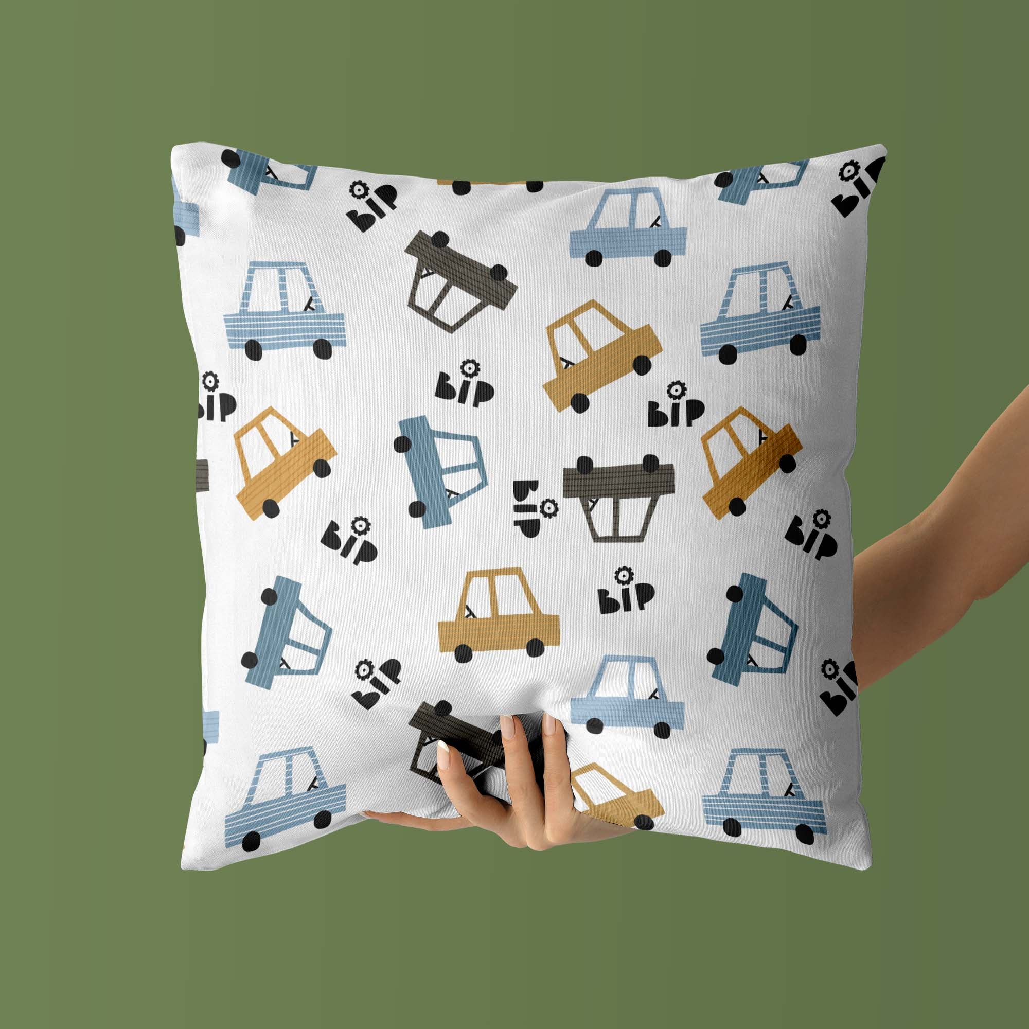 Car Kids & Nursery Throw Pillow - Hit the Brakes