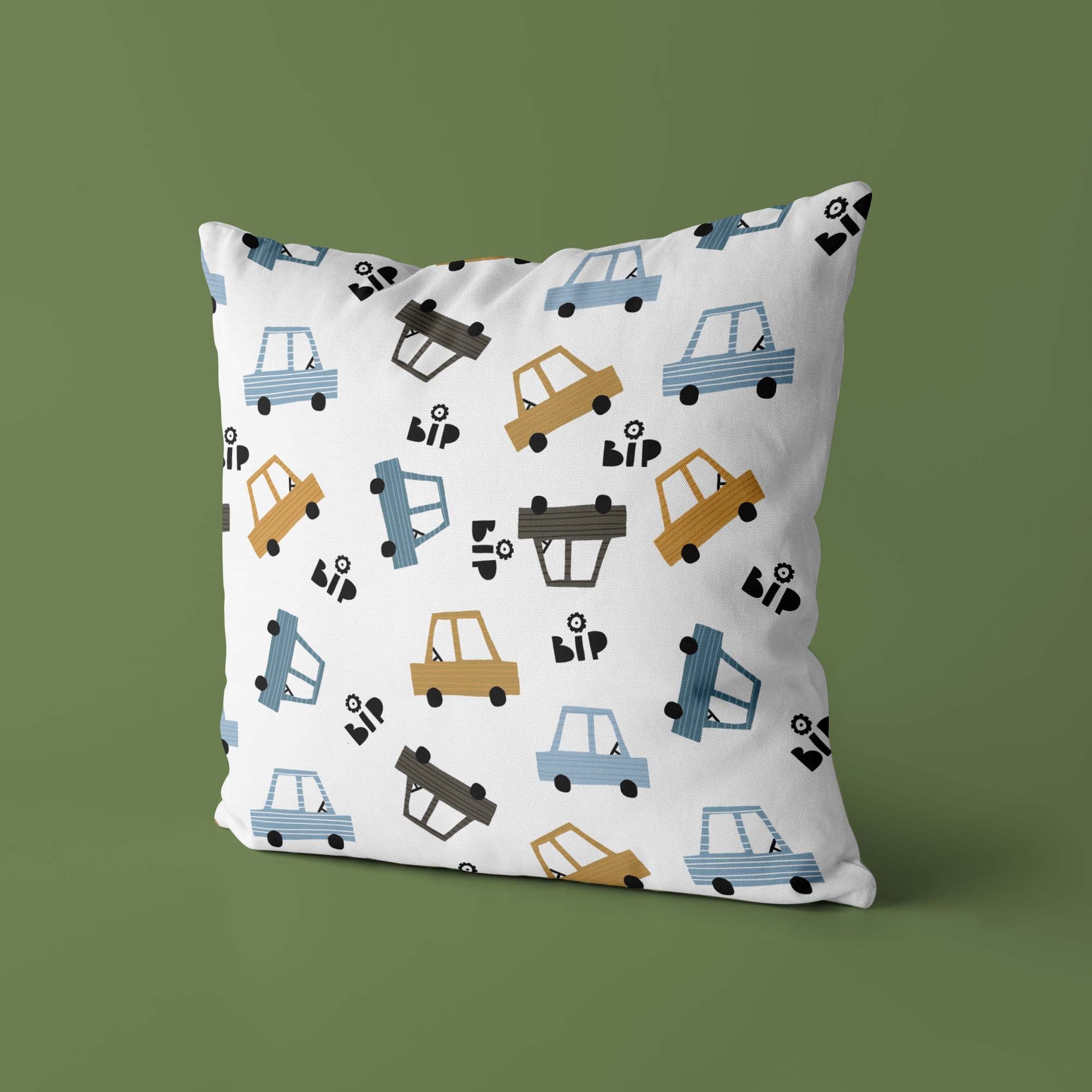 Car Kids & Nursery Throw Pillow - Hit the Brakes