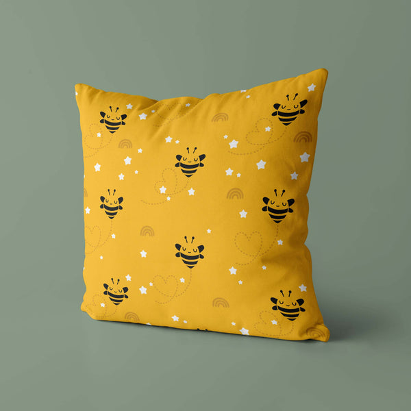 Bee Kids & Nursery Throw Pillow - Honeycomb