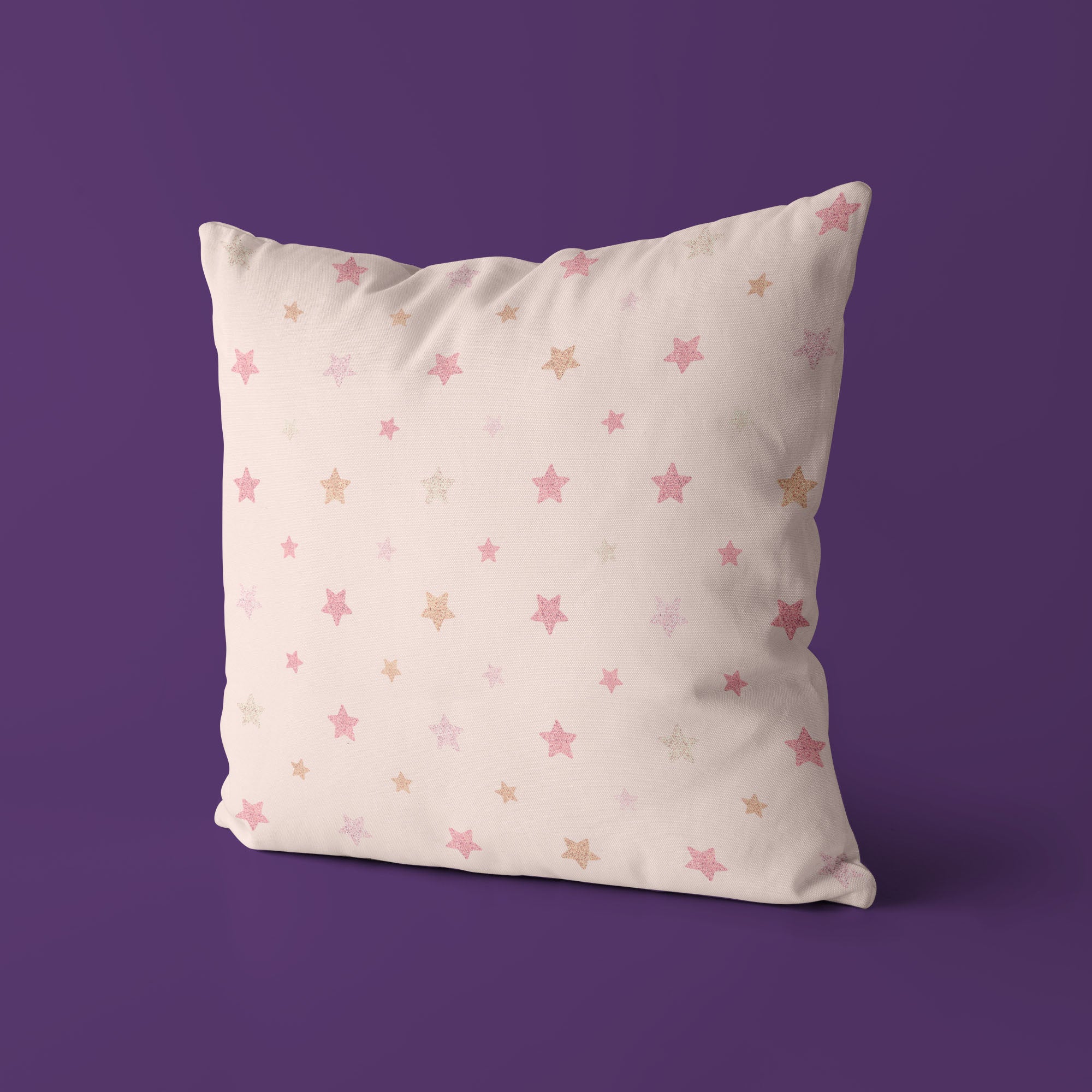 Stars Kids & Nursery Throw Pillow - Glittery Stars