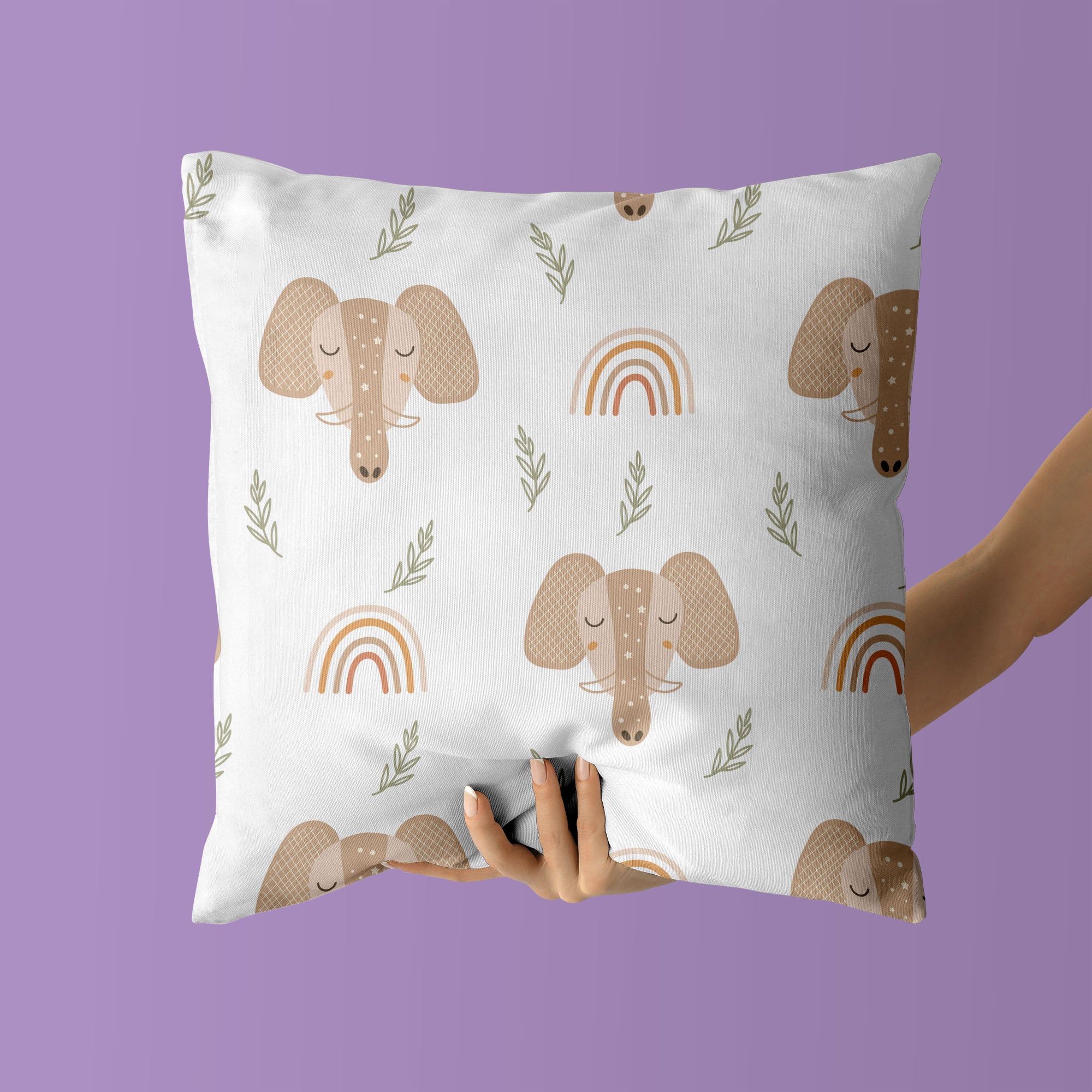 Elephant Kids & Nursery Throw Pillow - Ear For You