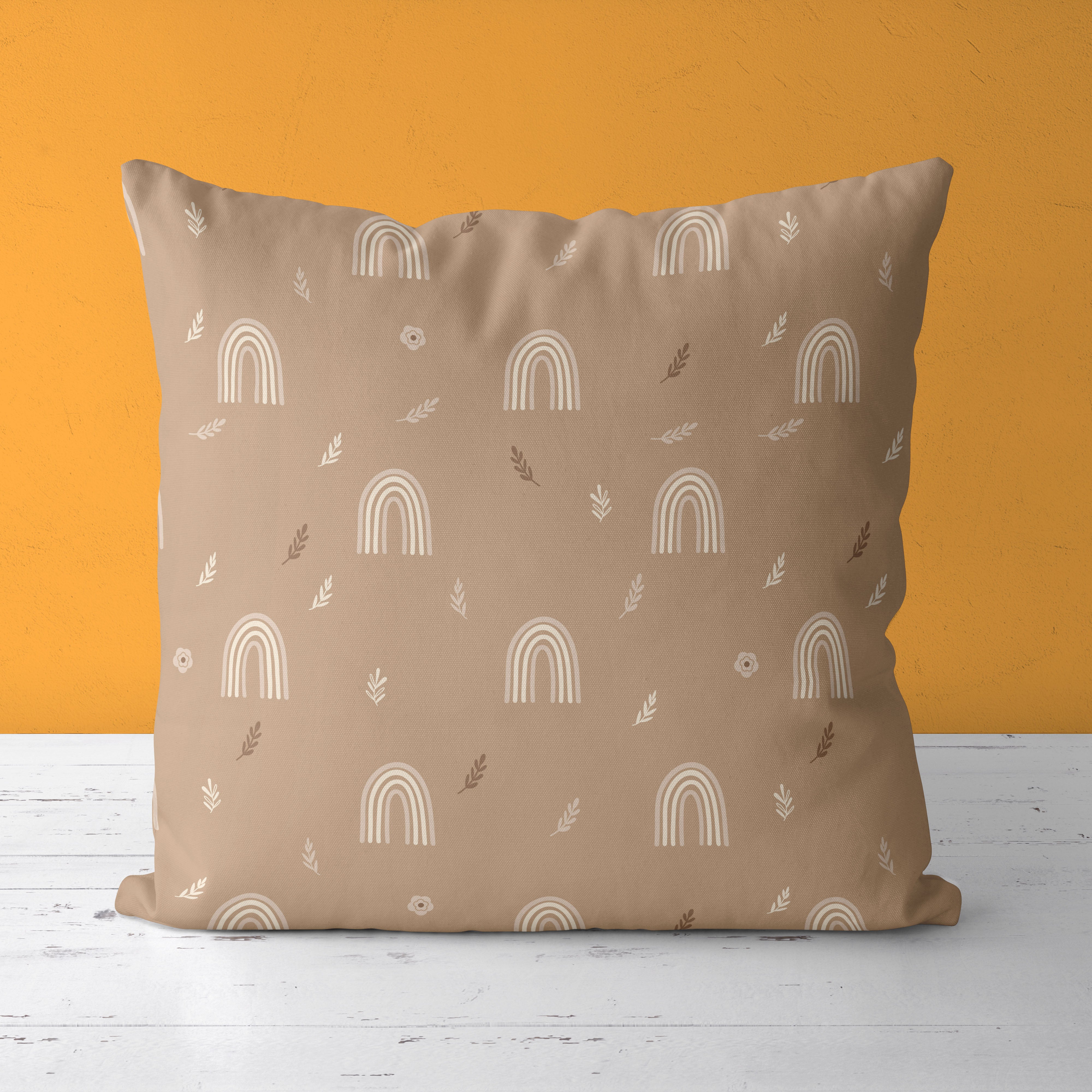 Rainbow Kids & Nursery Throw Pillow - Nifty Arcs