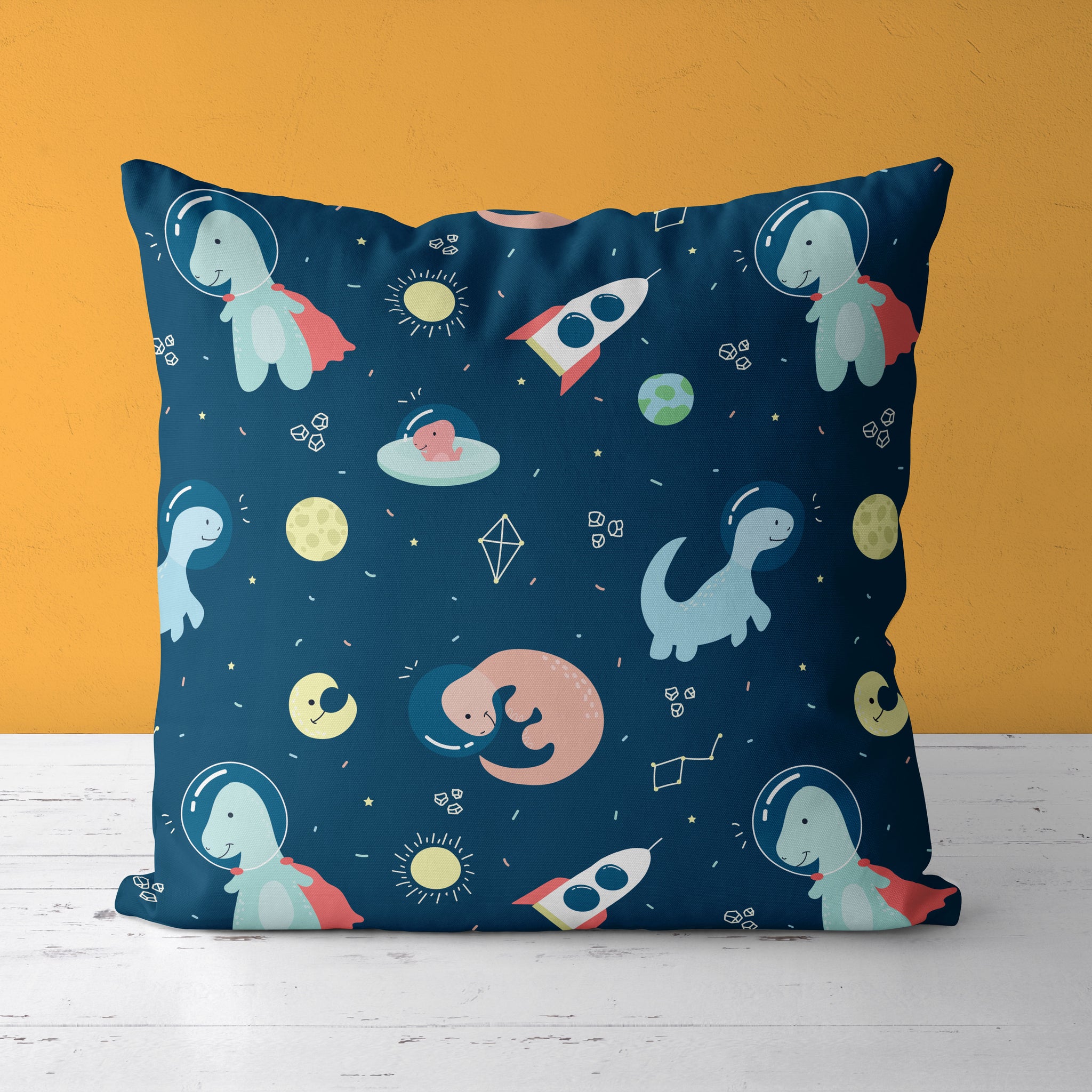 Dinosaur Kids & Nursery Throw Pillow - Lost In Space