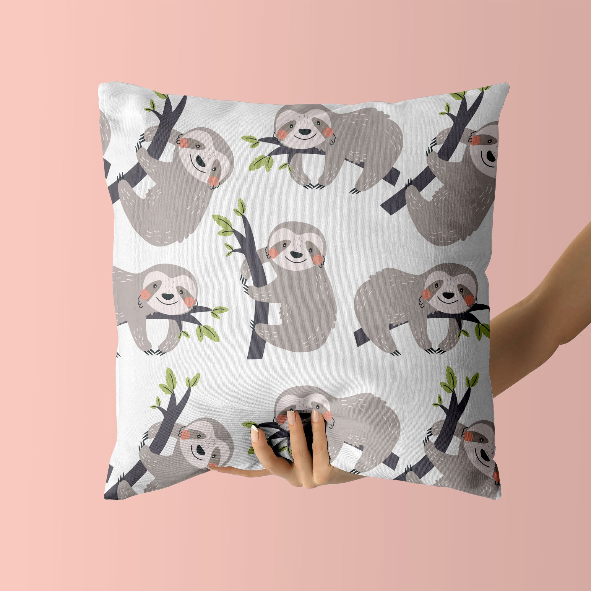 Sloth Kids & Nursery Throw Pillow - Sleepyheads