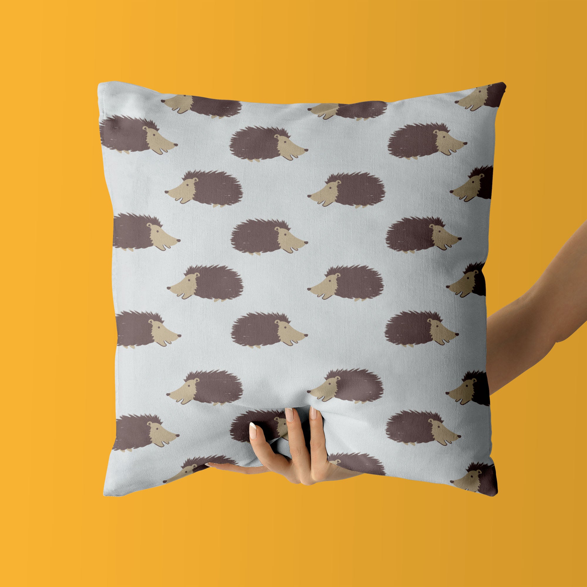 Hedgehog Kids & Nursery Throw Pillow - On Point