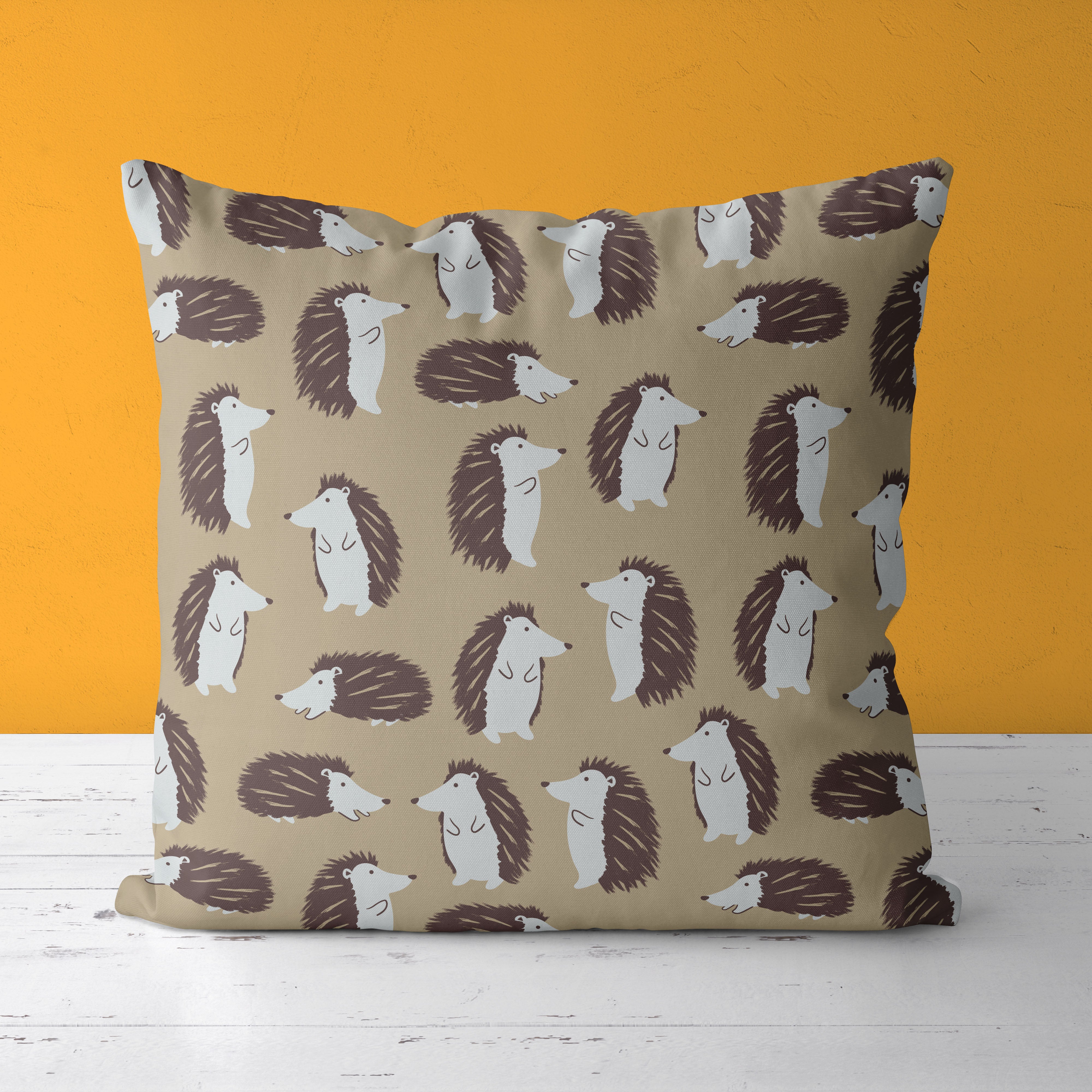 Hedgehog Kids & Nursery Throw Pillow - Hedgehugs