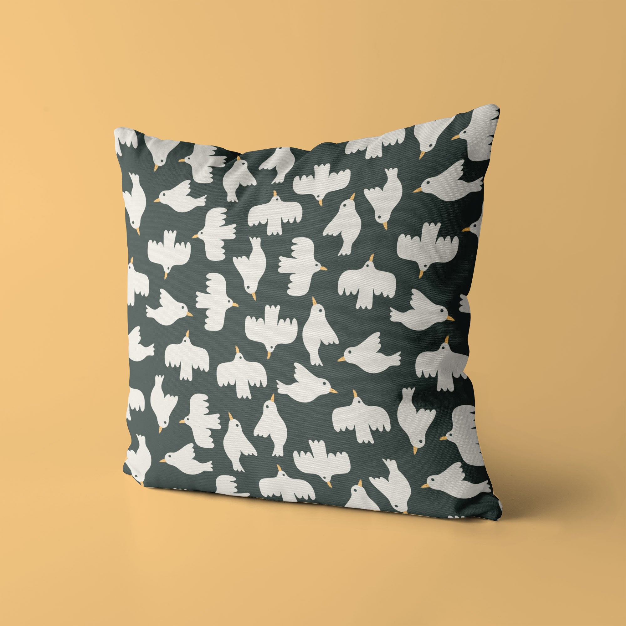 Birds Kids & Nursery Throw Pillow - Winging It
