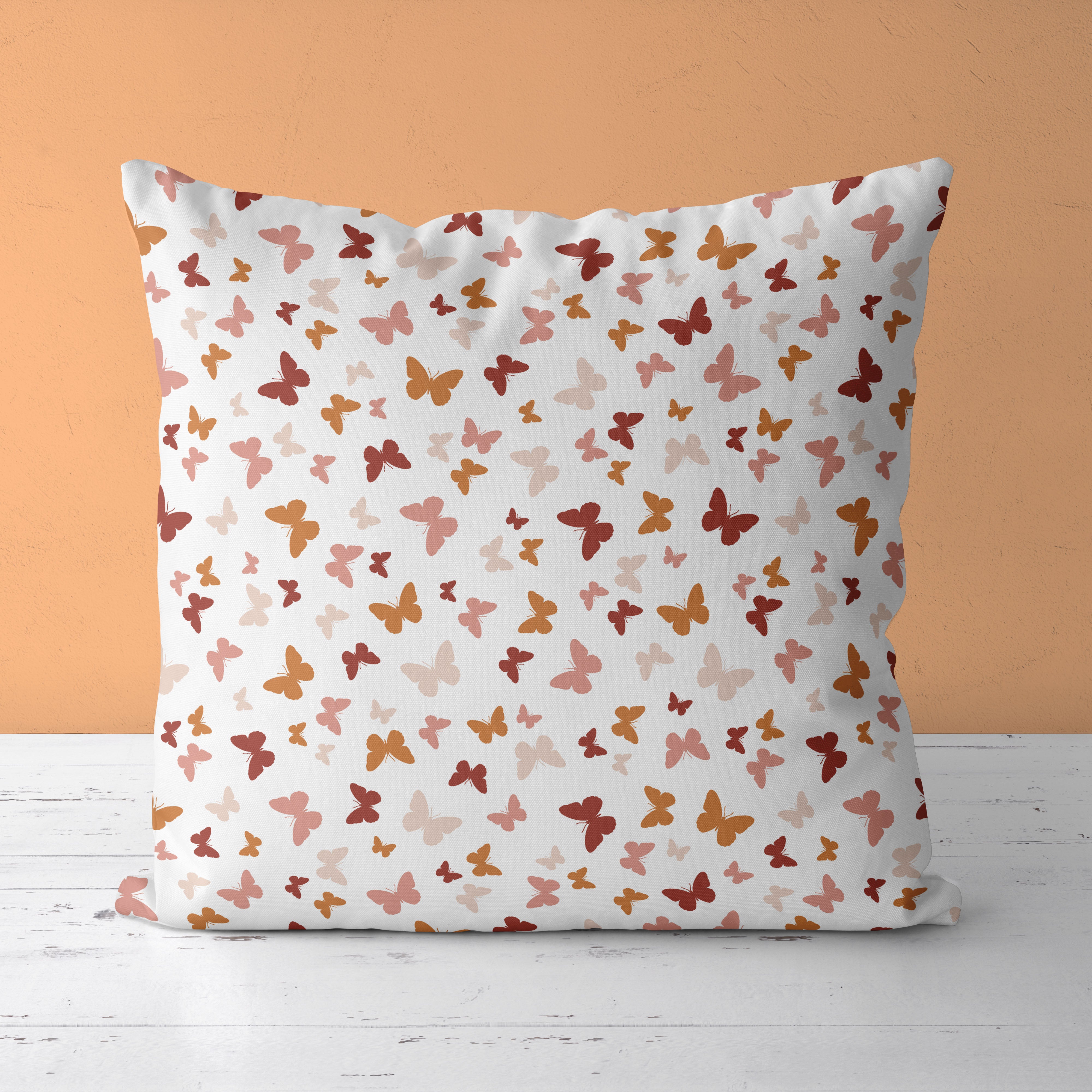 Kids & Nursery Throw Pillow - Butterfly Kisses