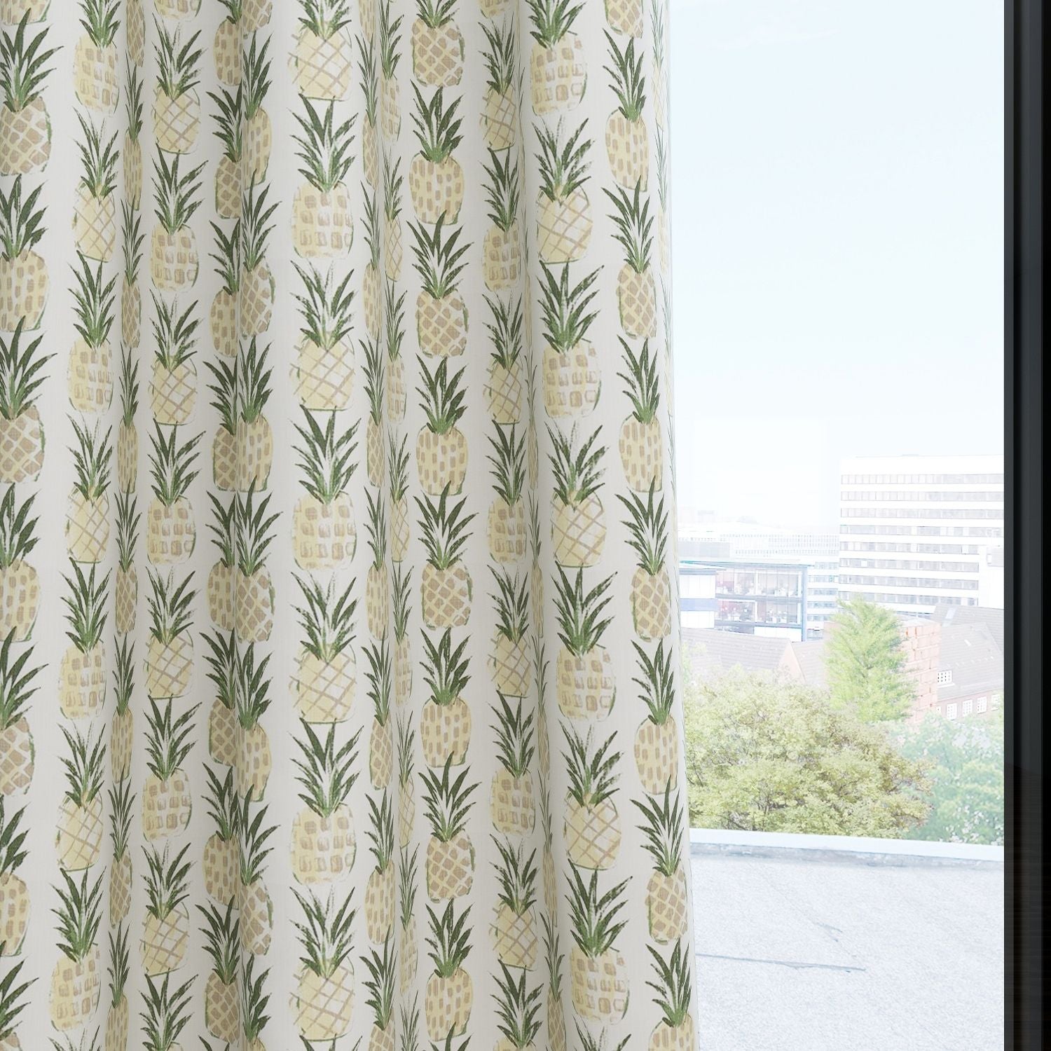 Tropic Pine Slub Kids Curtains