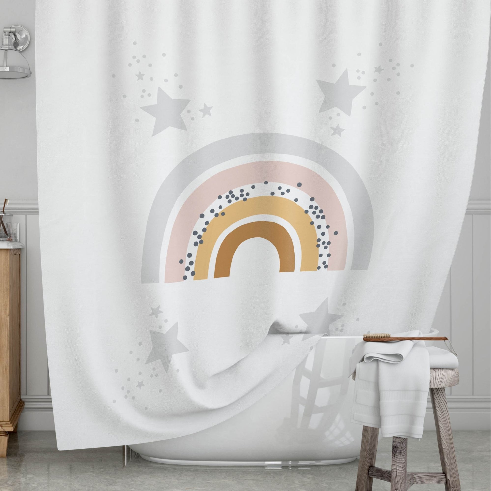 Rainbow Kids' Shower Curtains - Follow the Rainbow