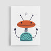 Personalized Robot Wall Art | Set of 2 | Collection: Nuts and Bolts | For Nurseries & Kid's Rooms