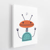 Personalized Robot Wall Art | Set of 2 | Collection: Nuts and Bolts | For Nurseries & Kid's Rooms