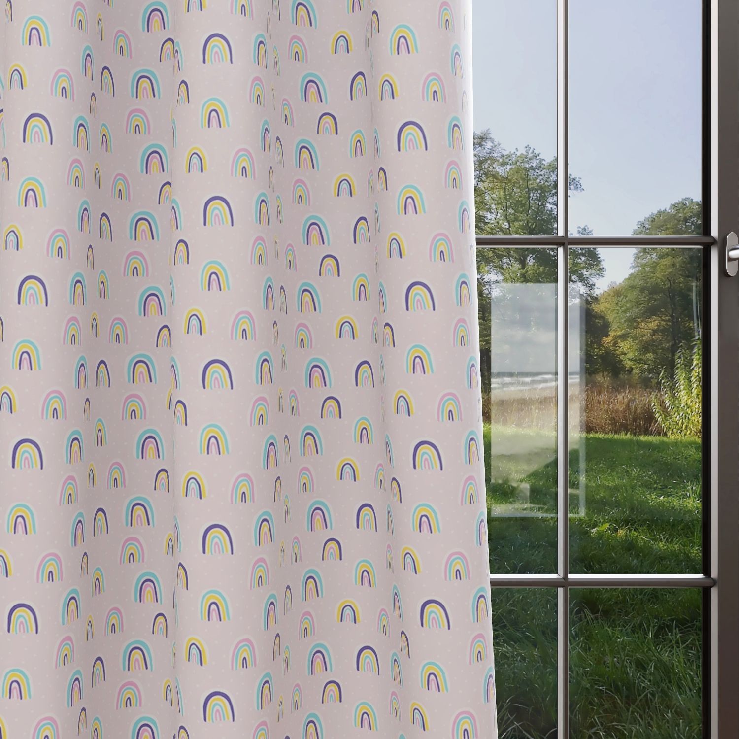 Rainbow Kids & Nursery Blackout Curtains - Rainbow Bella