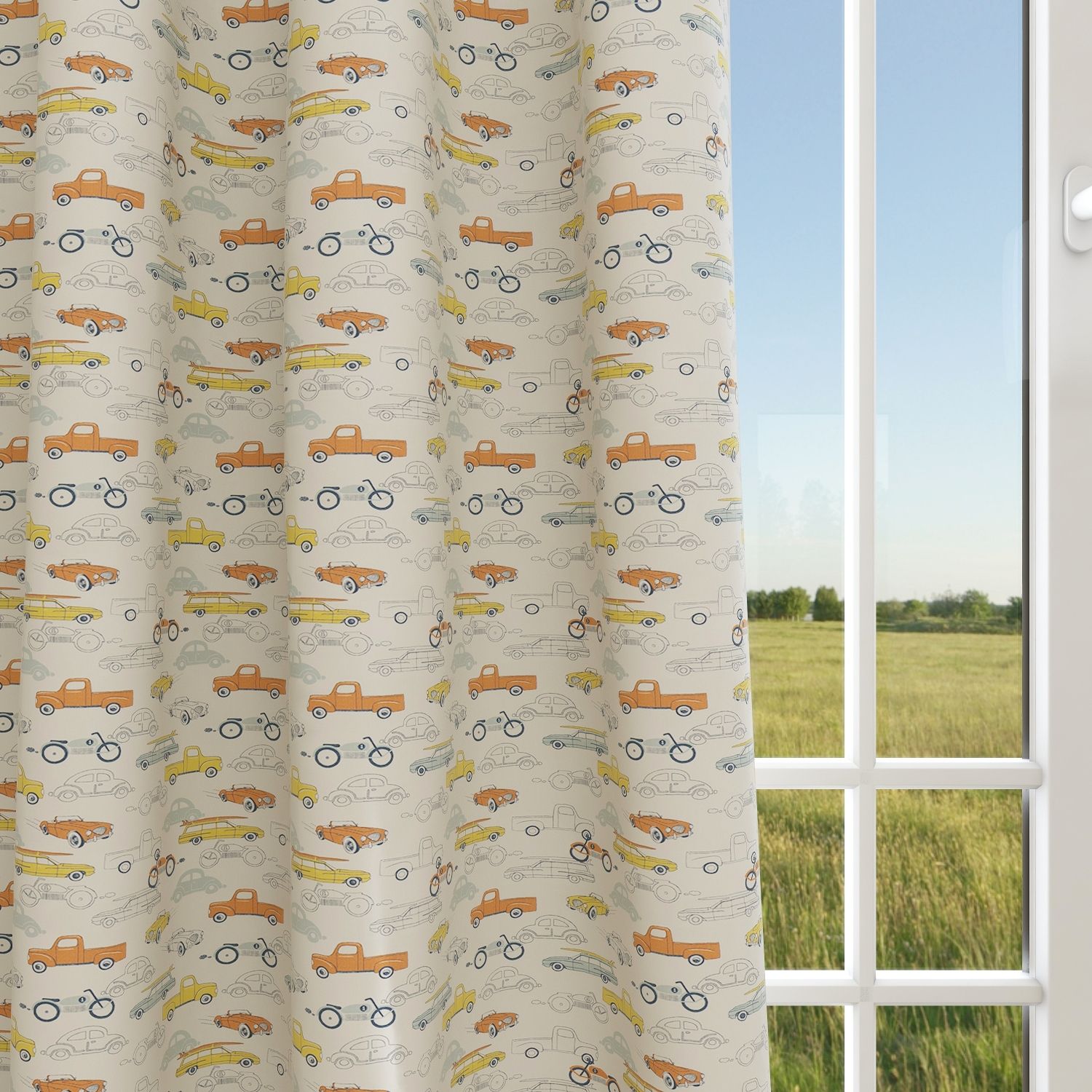 Retro Rides Maya Macon Kids Curtains