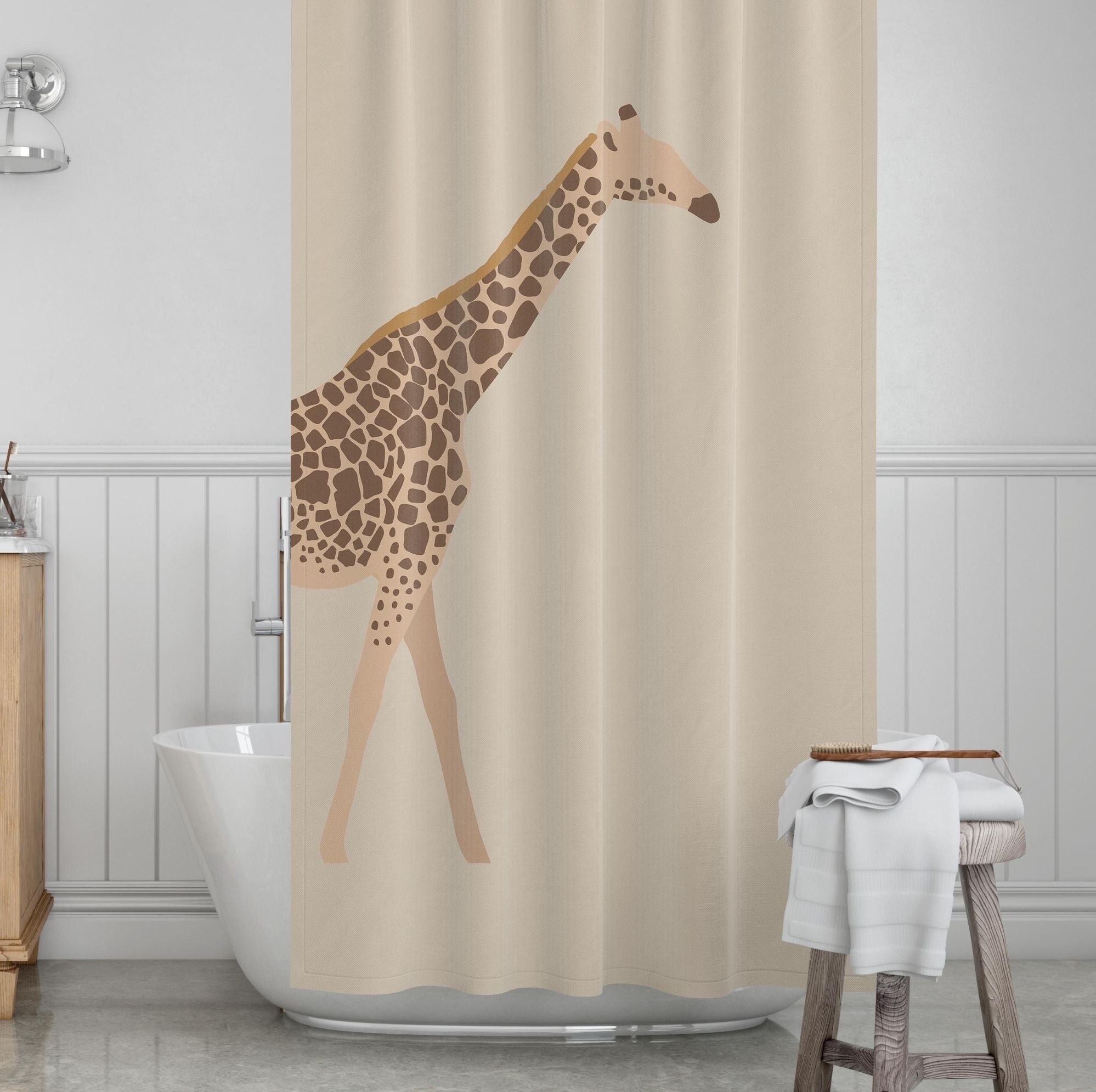 Giraffe Kids' Shower Curtains - Giraffic Spots