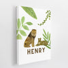 Personalized Safari Wall Art | Set of 2 | Collection: Born to be Wild | For Nurseries & Kid's Rooms