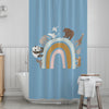 Animals Kids' Shower Curtains - Rainbow Bridge