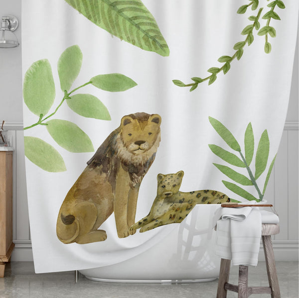 Safari Kids' Shower Curtains - Powerful Chomps