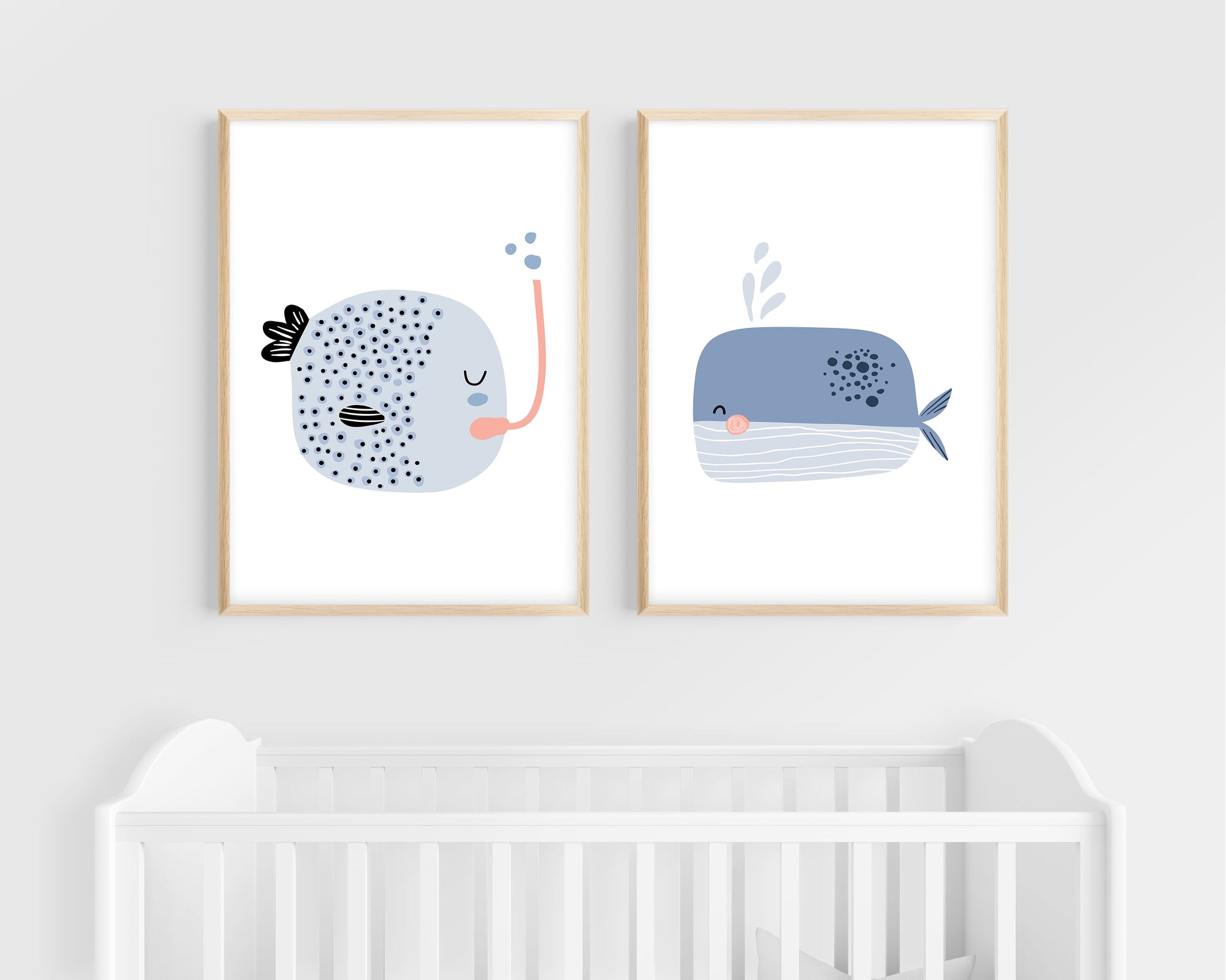 Underwater Wall Art | Set of 2 | Collection: Seas the Day | For Nurseries & Kid's Rooms