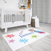Personalized Superhero Area Rug for Nurseries and Kid's Rooms - Save the Day