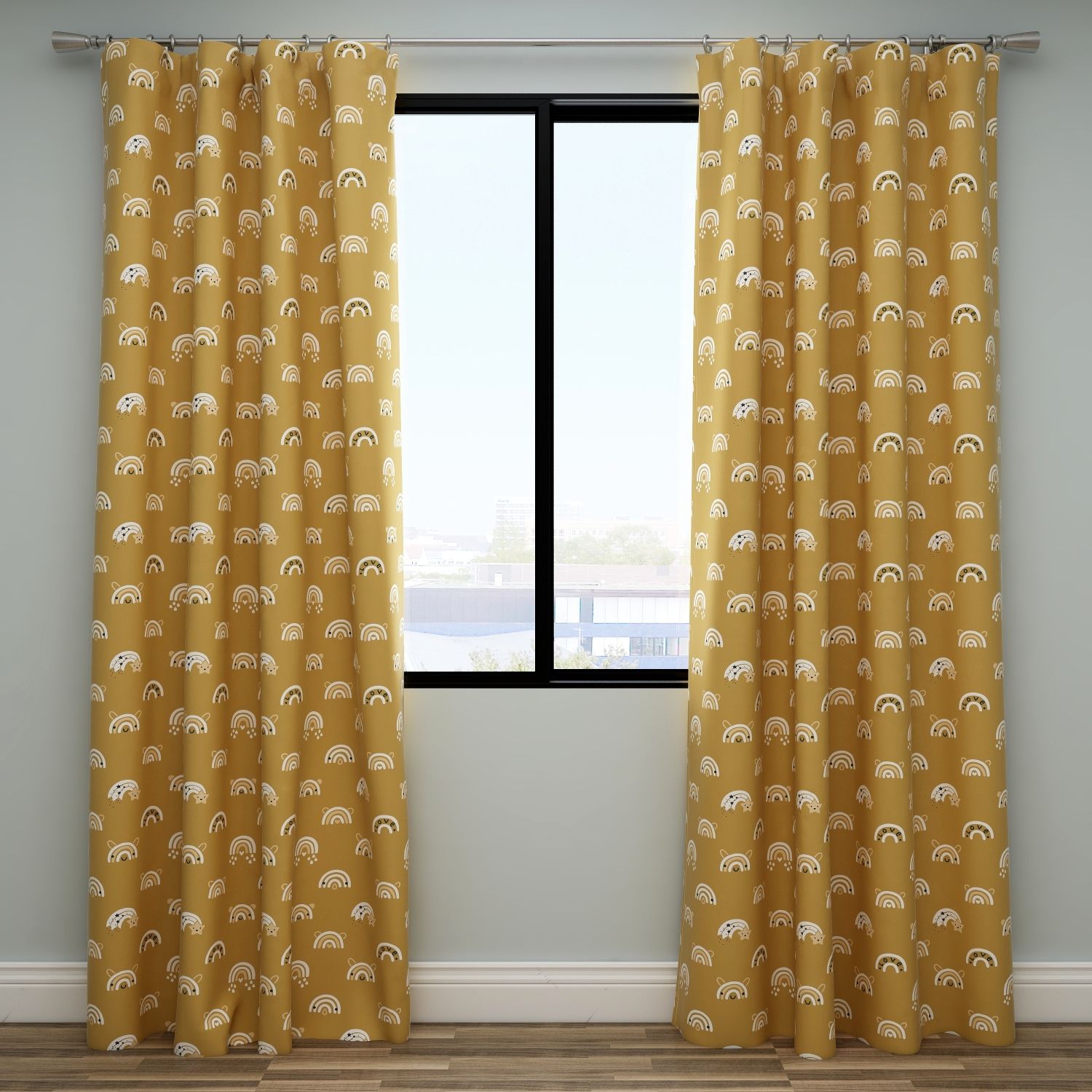 Rainbow Kids & Nursery Blackout Curtains - Sky Wonders