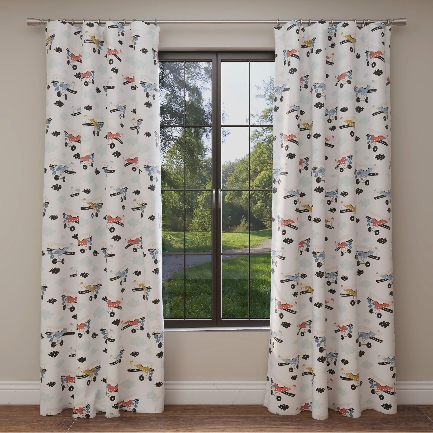 Airplane Kids & Nursery Blackout Curtains - Soaring High