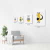 Animals Wall Art | Set of 3 | Animal Clique | For Nurseries & Kid's Rooms