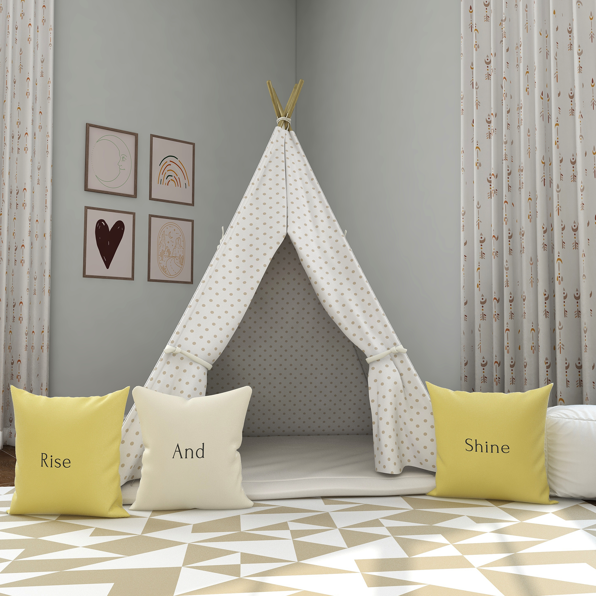 Sparkle Like Gold Kids Teepee