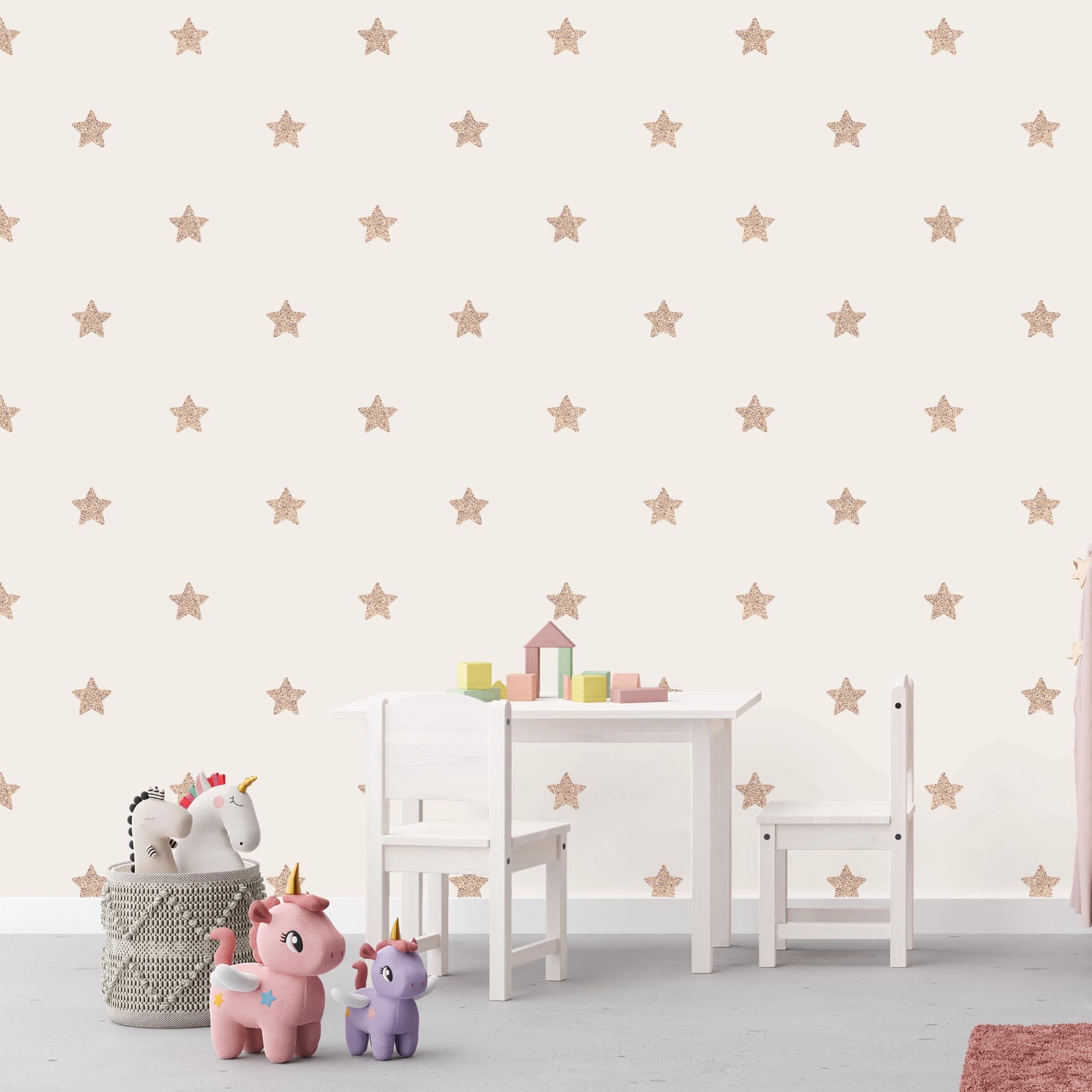 Star Wallpaper for Nursery and Kids Rooms - Sparkly Stars