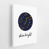 Stars Wall Art | Set of 3 | Collection: Bright as Stars | For Nurseries & Kid's Rooms