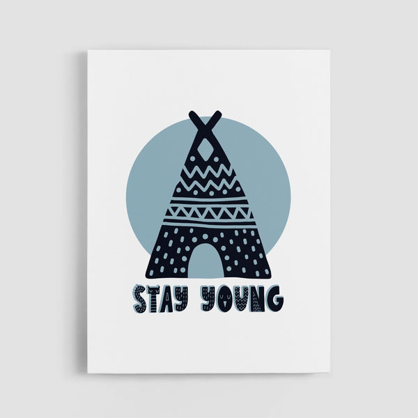 Teepee Wall Art | Set of 3 | Collection: Young and Curious | For Nurseries & Kid's Rooms