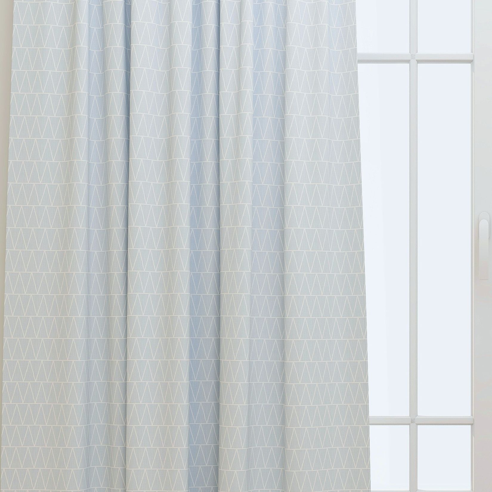 Terrain Mineral Blue Slub Kids Curtains