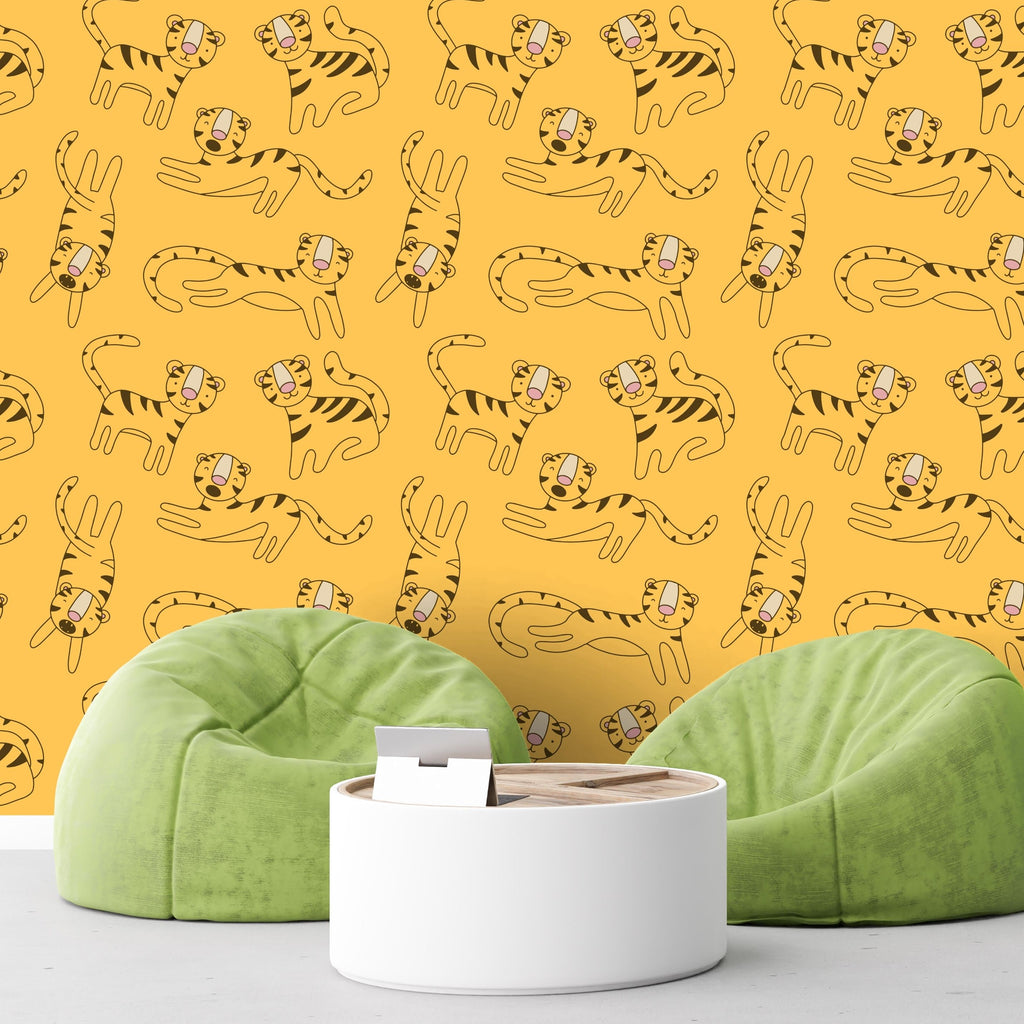 Peel and Stick or Traditional Wallpaper - Tiger's Looks