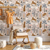 Tiger Peel and Stick or Traditional Wallpaper - Tiger Exploration