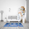 Personalized Underwater Area Rug for Nurseries and Kid's Rooms - Let’s Shell-ebrate
