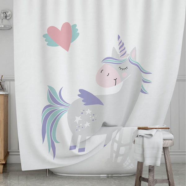 Unicorn Kids' Shower Curtains - Enchanted Unicorn