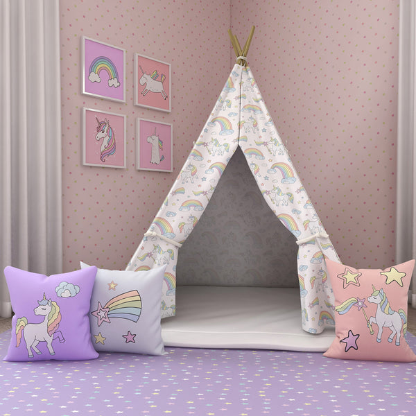 Kids Teepee, Unicorn Decor Themed Room - Be a Unicorn Collection