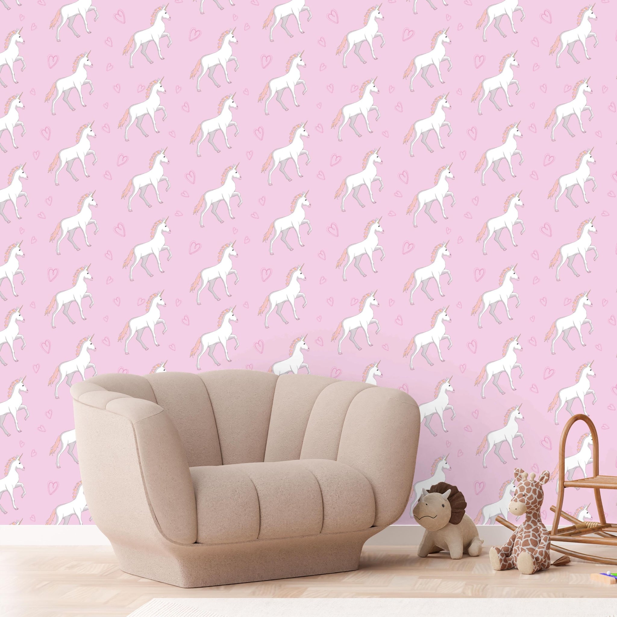 Unicorn Peel and Stick Wallpaper - Unicorn Trails